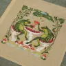 Printed embroidery chart “Toadstool Cafe”