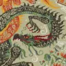 Printed embroidery chart “Two Dragons”