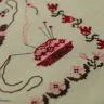 Схема для вышивания «Кот и рукоделие»