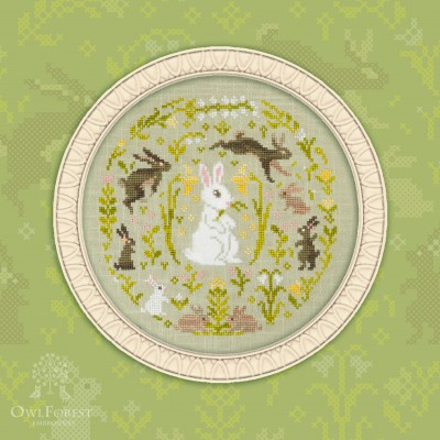 Free embroidery digital chart “Spring Hopping”