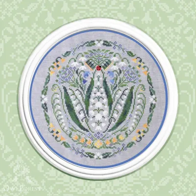 Digital embroidery chart “Lilies of the Valley”