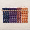 Set of OwlForest Hand-Dyed Threads for the “Heraldic Decorative Letter” Chart (DMC)