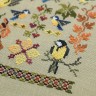 Printed embroidery chart “Titmice”