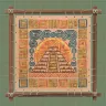 Printed embroidery chart “Mesoamerican Motifs. Pyramid” 5 colors