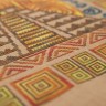 Печатная схема для вышивания «Индейские мотивы. Пирамида» 5 цветов