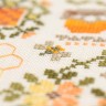 Printed embroidery chart “Golden Bees”