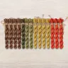 Set of OwlForest Hand-Dyed Threads for the “Red Castle Guardians” Chart (DMC)