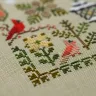 Printed embroidery chart “Red Cardinals”