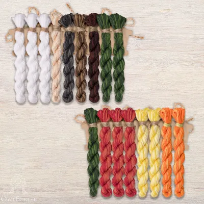 Набор ниток OwlForest для схемы «Городская ёлка» (DMC)