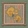 Печатная схема для вышивания «Индейские мотивы. Рыбы» 5 цветов