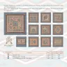 Digital embroidery chart “Mesoamerican Motifs. Fish” 3 colors