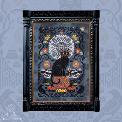 Схема для вышивания «Лунный кот» Схема для вышивания «Лунный кот»