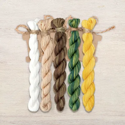 Набор ниток OwlForest для схемы «Бант Чайный» (ПНК)