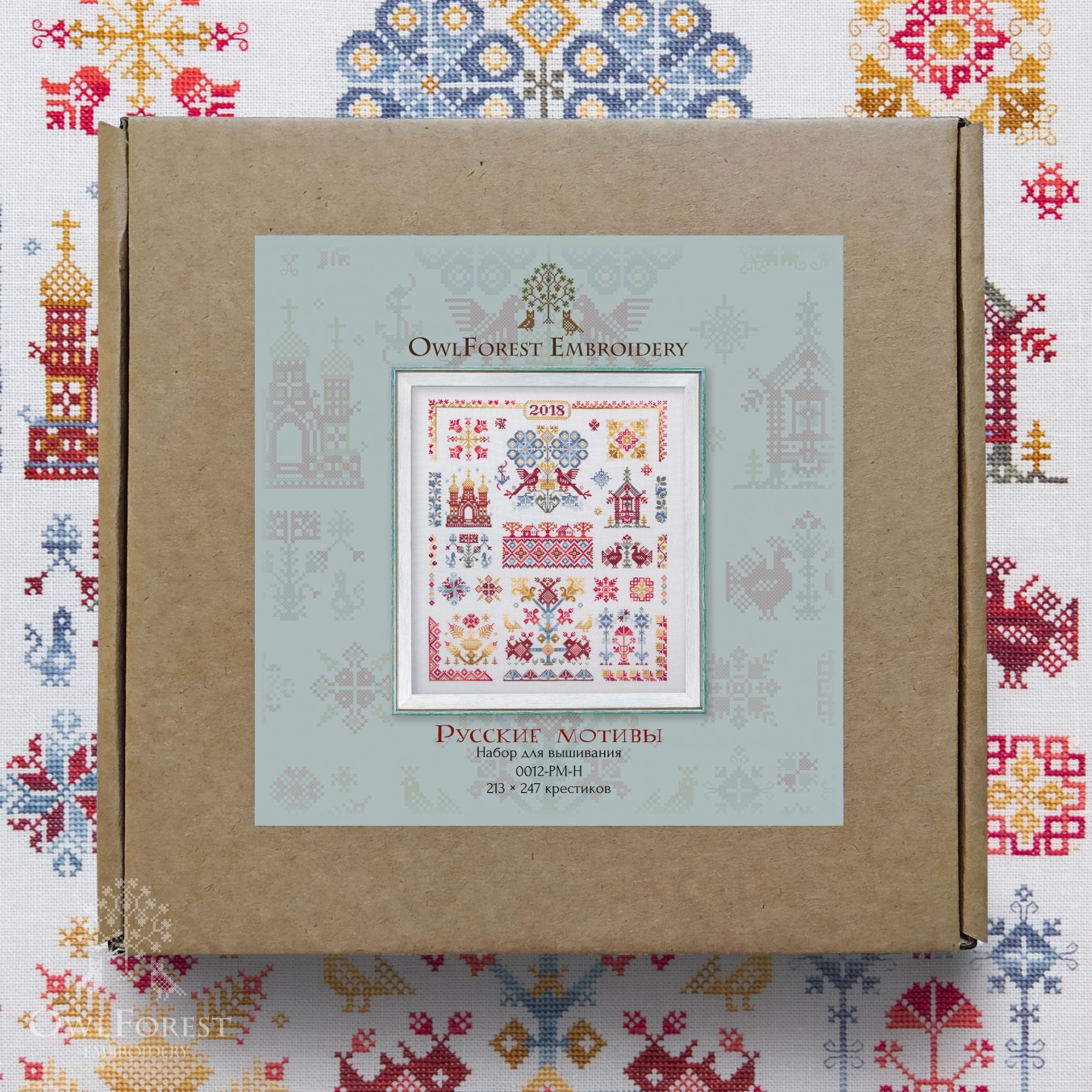Gift New Unopened Modern Cross Stitch Embroidery Kit Nizhny Novgorod City View by Russian Manufacture MP Studio Gift Idea