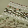 Printed embroidery chart “Berry Tigers”