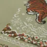 Printed embroidery chart “Berry Tigers”