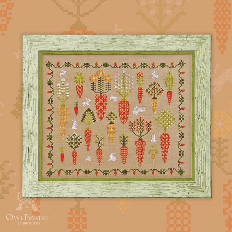 Embroidery kit “Carrot Forest”