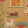 Printed embroidery chart “City of cats”