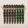 Set of OwlForest Hand-Dyed Threads for the “Hunter's Memories” Chart (DMC)