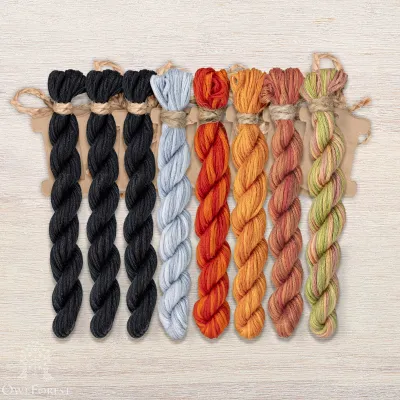 Набор ниток OwlForest для схемы «Лунный кот» (ПНК)