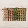 Set of OwlForest Hand-Dyed Threads for the “Hazelnut” Chart (DMC)