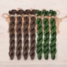 Set of OwlForest Hand-Dyed Threads for the “Hunter's Memories” Chart (Thread Trade n.a. Kirov)