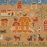 Embroidery kit “City of cats”
