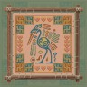Печатная схема для вышивания «Индейские мотивы. Цапля» 5 цветов