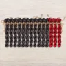 Set of OwlForest Hand-Dyed Threads for the “Red and Black Sampler” Chart (DMC)