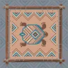 Digital embroidery chart “Mesoamerican Motifs. Turtle” 3 colors