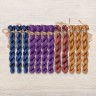 Set of OwlForest Hand-Dyed Threads for the “Heraldic Decorative Letter” Chart (Thread Trade n.a. Kirov)