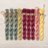 Set of OwlForest Hand-Dyed Threads for the “Tsar Pomegranate” Chart (DMC)