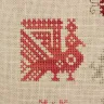 Digital embroidery chart “Peahen Bird”
