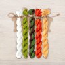 Set of OwlForest Hand-Dyed Threads for the “Carrot Forest” Chart (Thread Trade n.a. Kirov)