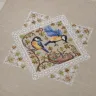 Printed embroidery chart “Lace Framed Birds. Titmice”