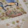Printed embroidery chart “Lace Framed Birds. Titmice”