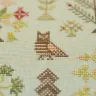 Printed embroidery chart “Owl Forest”