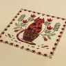 Printed embroidery chart “The Cat and the Flouriculture”