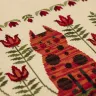 Схема для вышивания «Кот и цветоводство»