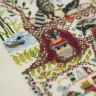 Printed embroidery chart “Forest Houses. Racoons”