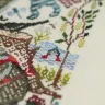 Printed embroidery chart “Forest Houses. Racoons”