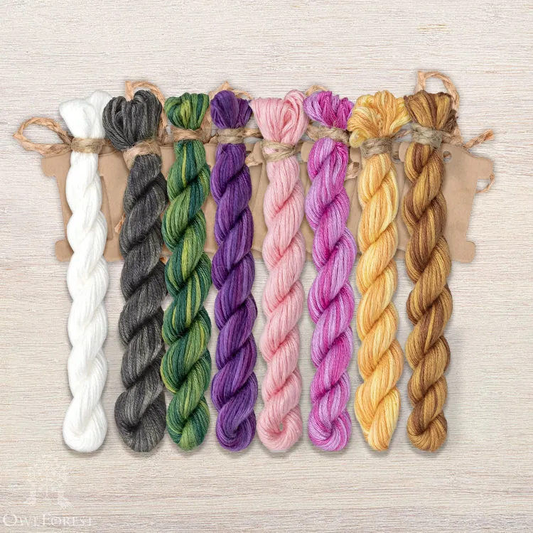 Набор ниток OwlForest для схемы «Озорное счастье» (ПНК)