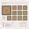 Digital embroidery chart “Mesoamerican Motifs. Geckos” 3 colors