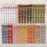 Set of OwlForest Hand-Dyed Threads for the “Noble Country Estate” Free Chart (DMC)
