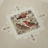 Printed embroidery chart “Lace Framed Birds. Crossbill Birds”