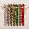 Set of OwlForest Hand-Dyed Threads for the “Wood Spirit” Chart (Thread Trade n.a. Kirov)