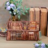 “Bookcase” Linen Zipper Pouch 