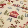 Digital embroidery chart “New Year Sampler with Russian Alphabet”