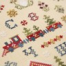 Digital embroidery chart “New Year Sampler with Russian Alphabet”