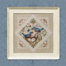 Printed embroidery chart “Lace Framed Birds. Bluebirds”